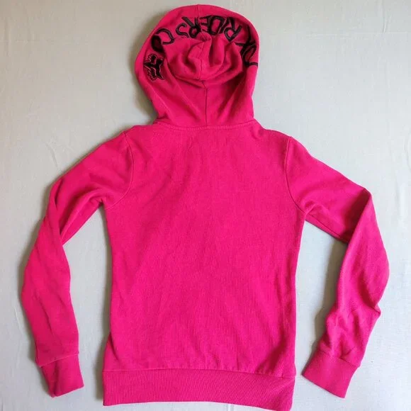 Fox Riders Co. hoodie women's size XS magenta with graphic design on the hood - Picture 4 of 12